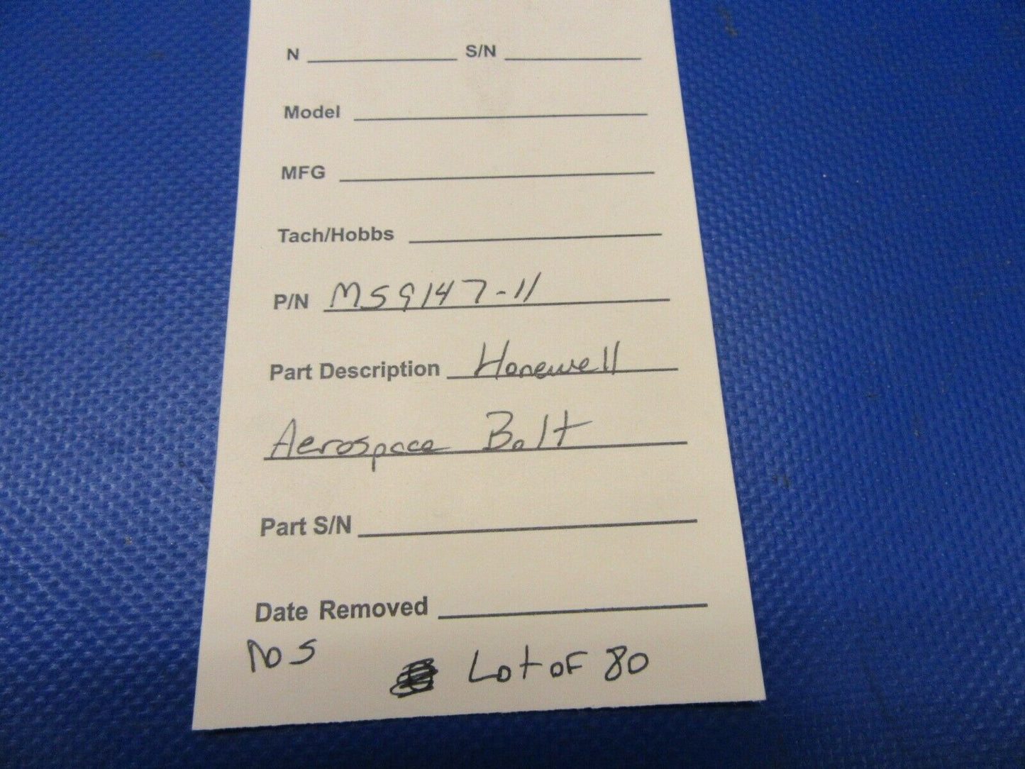 Honewell Aerospace Bolt P/N M59147-11 NOS LOT OF 80 (0921-621)