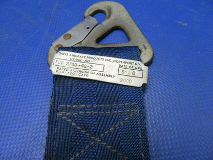 Mooney M20G Davis Lap Seat Belt Rear Passenger LH P/N 2700-46-2 (0921-427)