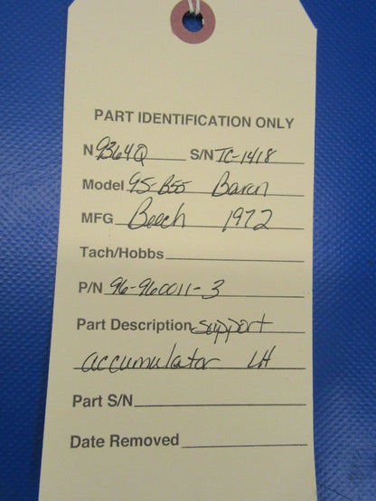 Beech Baron Support Accumulator LH P/N 96-960011-3 (1217-90)