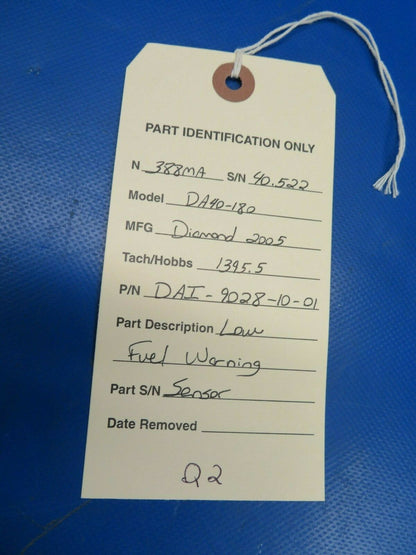 Diamond DA40-180 Low Fuel Warning Sensor P/N DAI-9028-10-01 (0120-451)