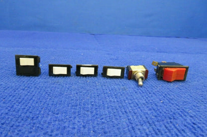Cessna 172 / 172M Switches LOT P/N TA201-TW-B, 11TS95-2, S-1994-1-1 (0122-545)