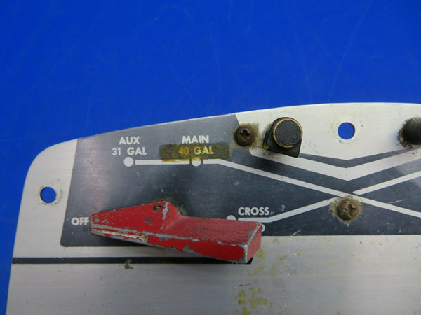1964 Beech Baron 95-B55 Panel Assy Fuel Selector P/N 96-920011-1 (0620-617)