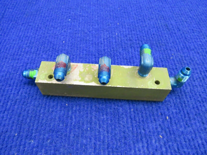 Piper PA-28R-201T RH Hydraulic Manifold P/N 67521-00 (0222-665)