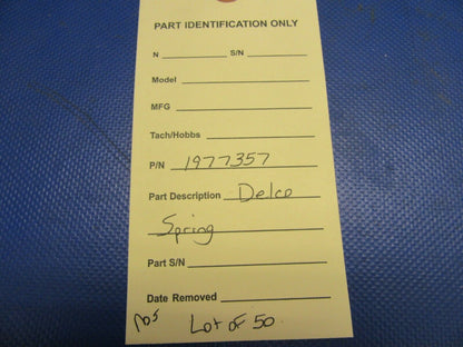 Delco Springs P/N 1977357 LOT OF 50 NOS (0921-537)