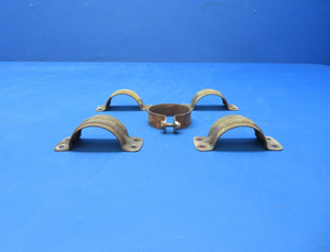 Beech B33 Debonair Exhaust Clamps P/N 186-8A, 35-950126 LOT (0923-617)