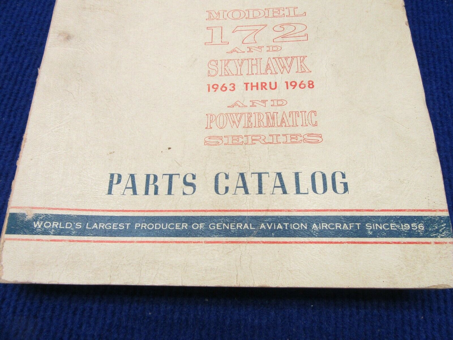 Cessna 172 & Skyhawk & Powermatic Series 1963-1968 Parts Catalog  (1221-325)