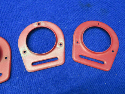 Piper Cover Assy Air Vent Flange P/N 65735-19 LOT OF 4 Red Plastic (0222-643)