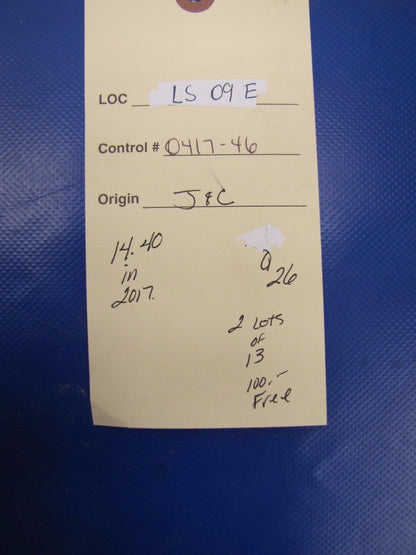 Continental .25-28x1.63 Hex Screw P/N 24878 NOS - LOT OF 13 (0417-46)