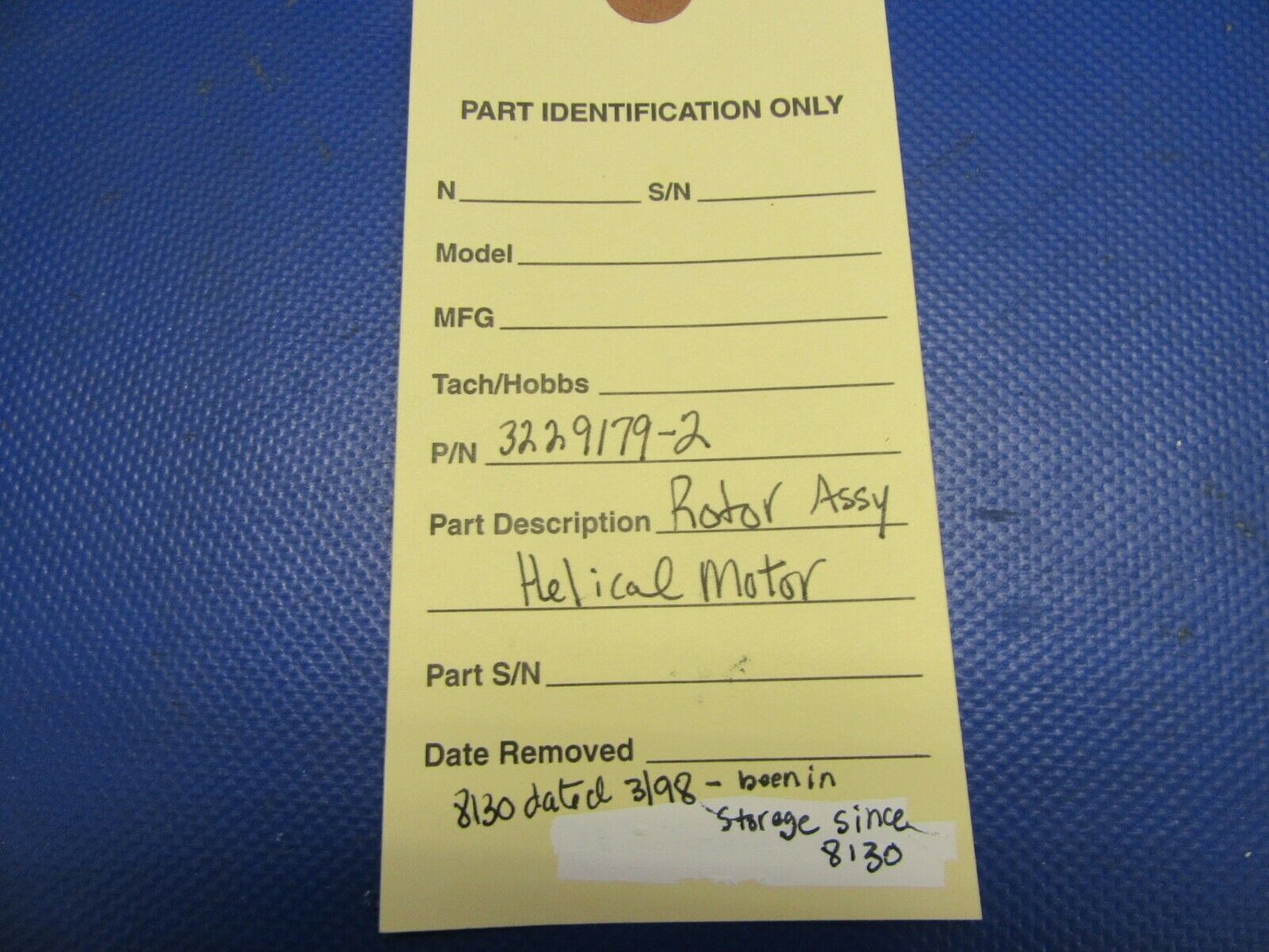 Rotor Assembly Helical Motor w/ 8130 P/N 3229179-2 (0821-326)