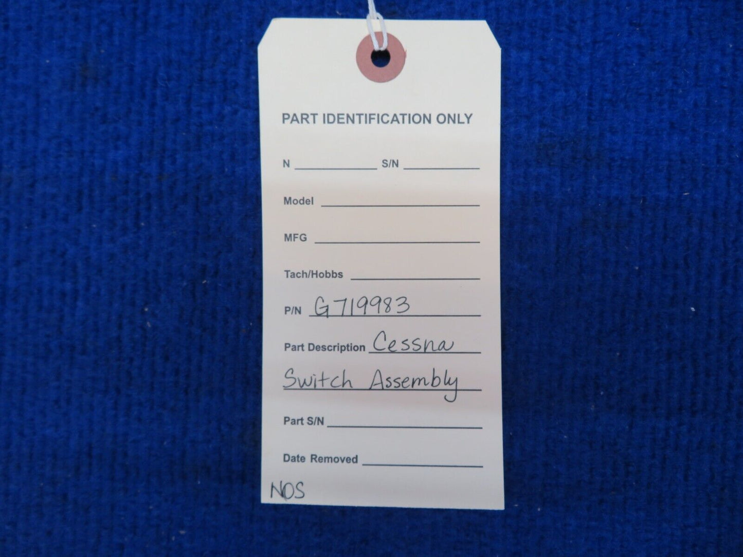 Cessna Switch Assy P/N G719983 NOS (0822-548)