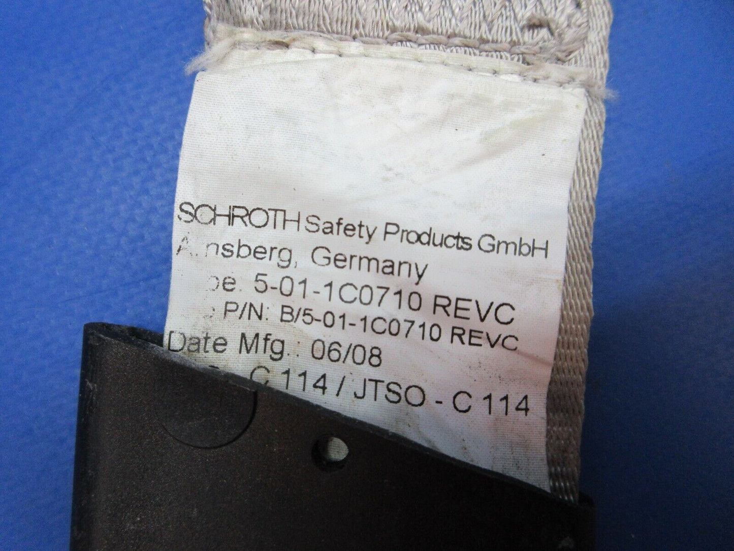 Diamond DA-42 Schroth Pilot Safety Harness Assy P/N 5-01-1C710 (0623-137)