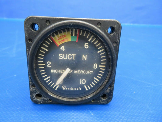 Beech Baron Garwin Suction Gauge 50-384042-3, 22-880-017 (0320-27)