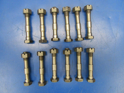 Continental IO-470-L Connecting Rod Bolts 629340, 655961 LOT OF 12 (0319-234)