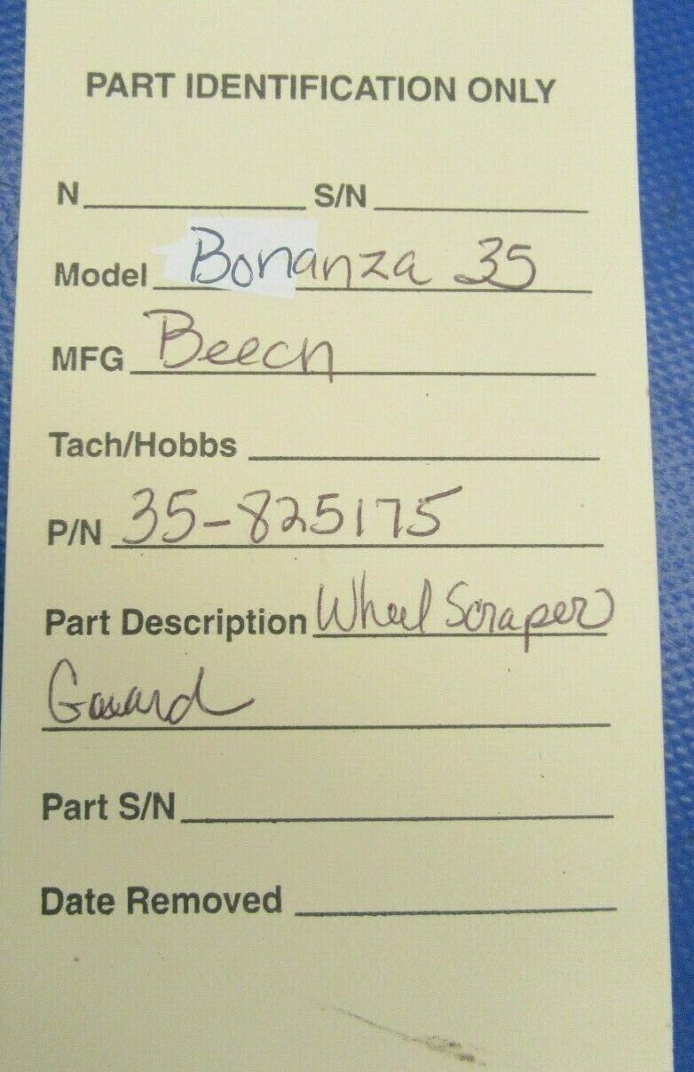 Beech 35 Bonanza Wheel Scraper / Guard 35-825175 (0219-227)