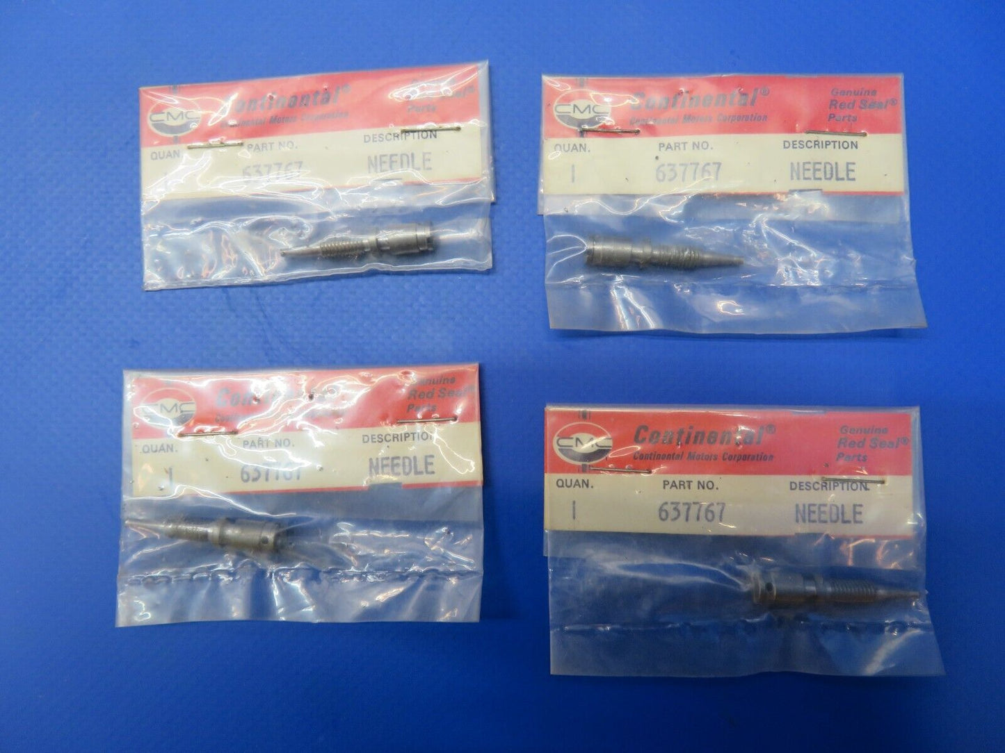 Continental Needle Valve Fuel Pump P/N 637767 LOT OF 4 NOS (1022-404)