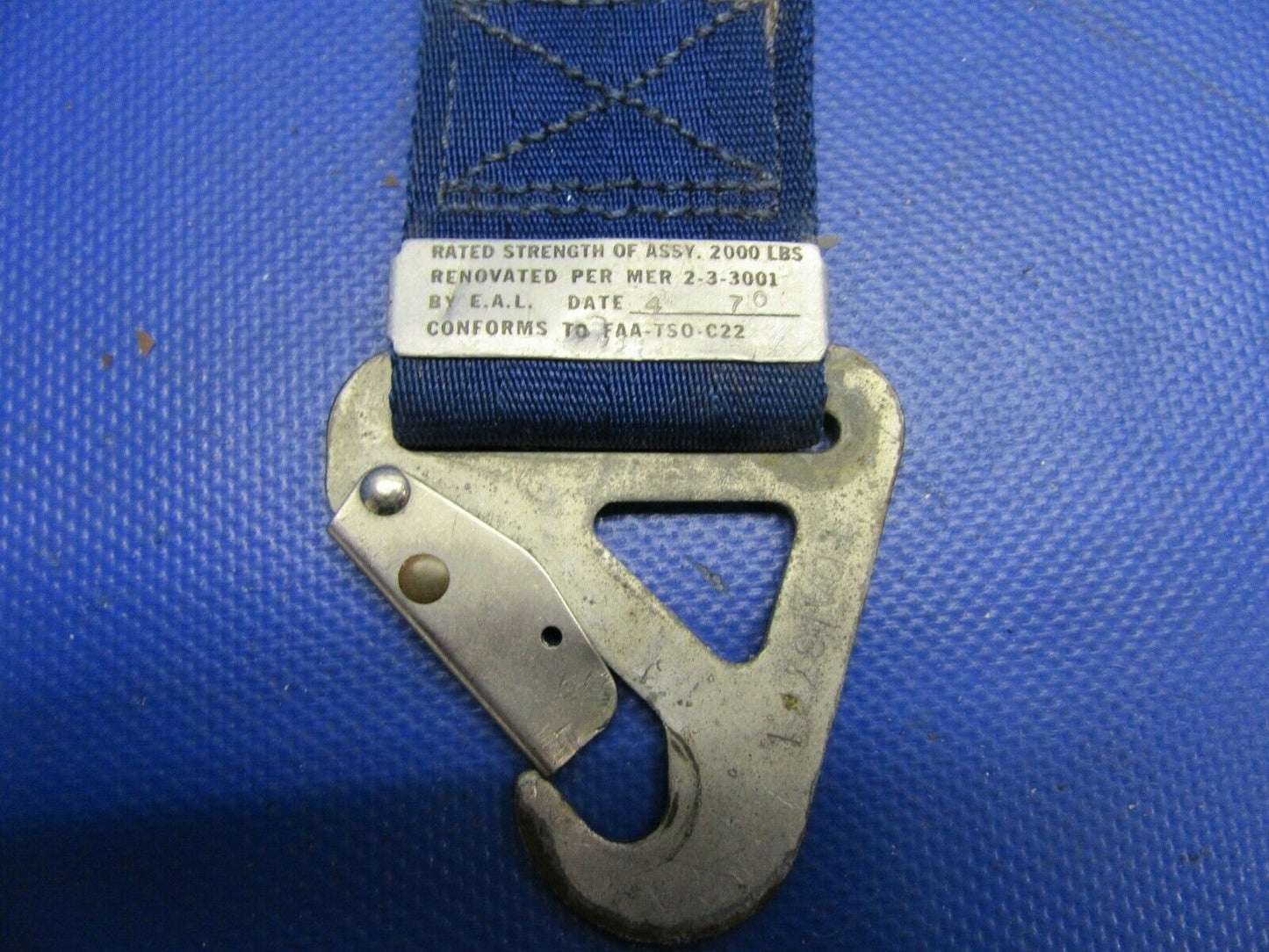 Mooney M20G Davis Aircraft Products Lap Seat Belt Rear RH 1700-46-28 (0921-426)
