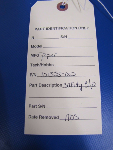 Piper Safety Clip ONE LOT OF 12 Clips P/N 101335-12 NOS (0317-129)