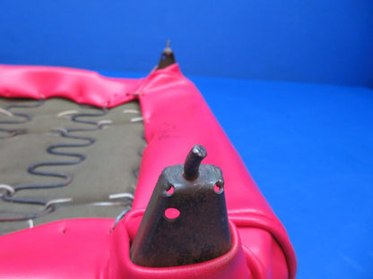 Cessna 120 Seat Assy Red Vinyl P/N 0413185, 0413185-1, 0411736 (0423-40)