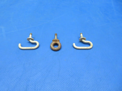 Cessna 150 Baggage Tie Down Eyebolt & Hook P/N 1211203-1 LOT OF 3 (0823-593)