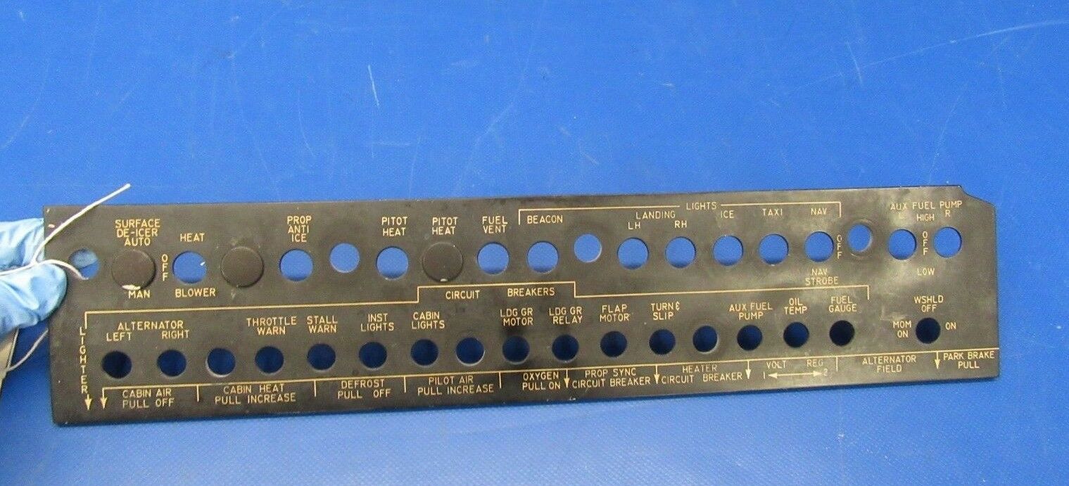 Beech Baron 95-B55 Electroluminescent Panel 58-970000-37 (1018-385)