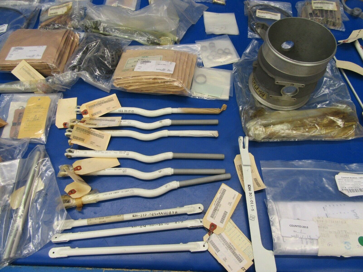Kawasaki KH-4 (Bell 47) Helicopter NOS Parts Large Lot (0519-342)