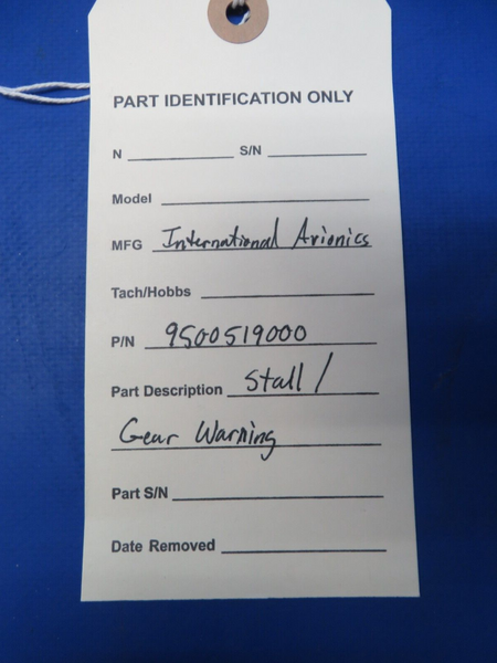 International Avionics Stall / Gear Warning P/N 9500519000 CORE (1023-437)