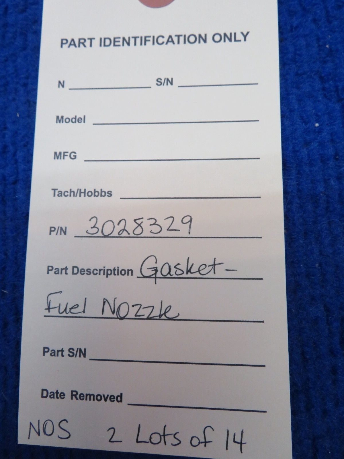 Gasket Fuel Nozzle P/N 3028329 LOT OF 14 NOS (0622-386)