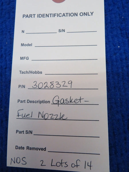 Gasket Fuel Nozzle P/N 3028329 LOT OF 14 NOS (0622-386)