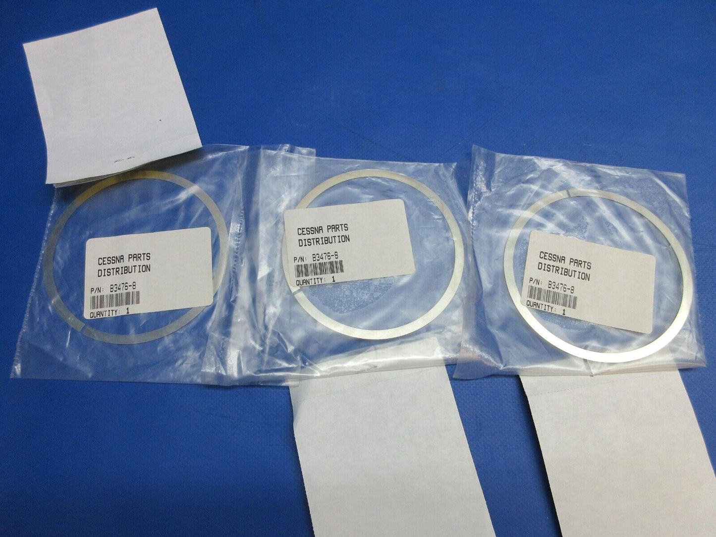 McCauley Threaded Propeller Shim w/ 8130 NOS LOT OF 3 P/N B-3476-8 (0523-398)