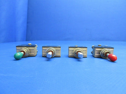 Beech 95-B55 Baron Toggle Switch P/N 35-380053-3, MST205N LOT OF 9 (0523-1140)
