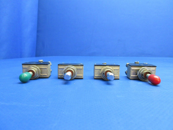 Beech 95-B55 Baron Toggle Switch P/N 35-380053-3, MST205N LOT OF 9 (0523-1140)