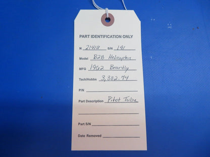 Brantly B2B Helicopter Pitot Tube (1022-785)