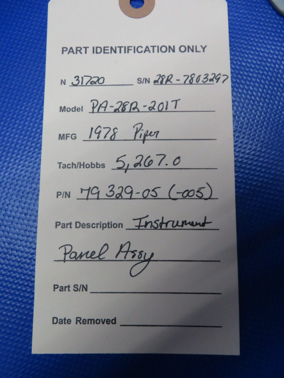 Piper PA-28R-201T Instrument Panel Assy P/N 79329-05 (0124-286)