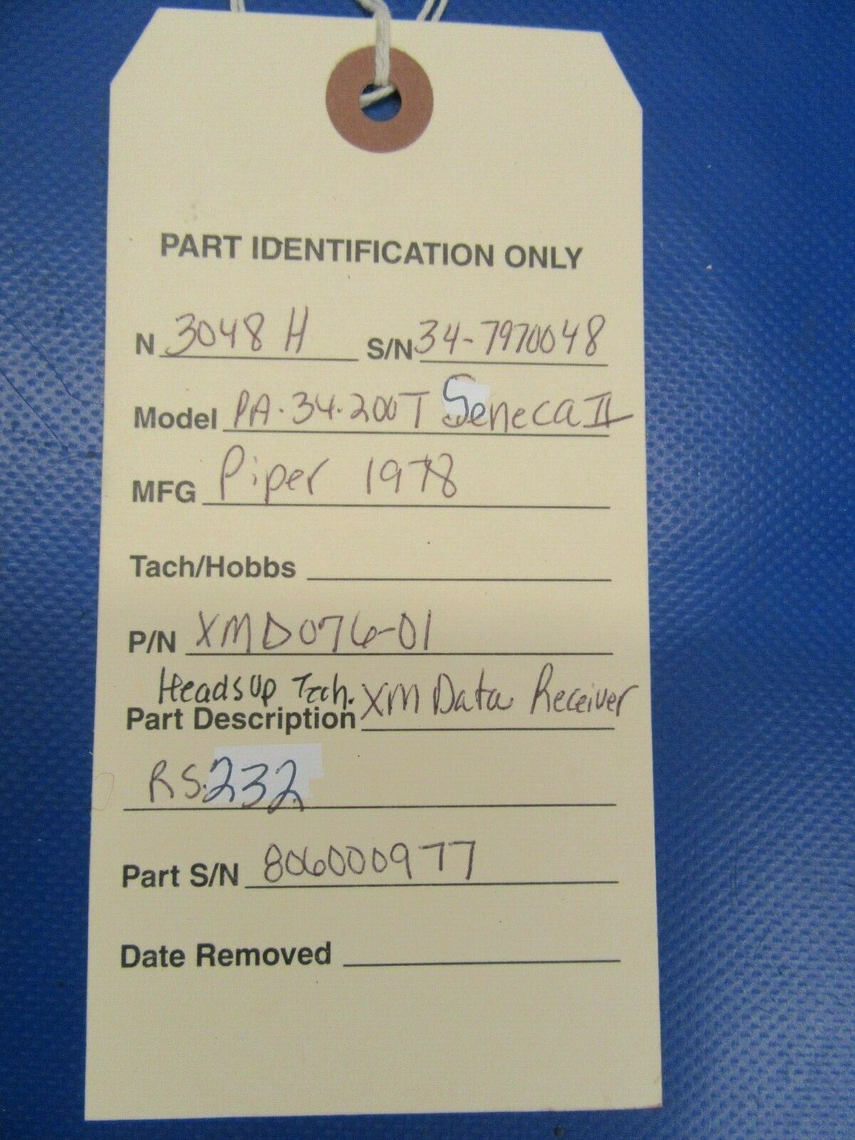 Heads Up Technologies RS232 XM Data Receiver XMD076-01 14V / 28V (1119-40)