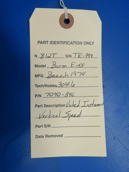 United Instruments Vertical Speed Indicator Lighted 28V 7040-B4L (0120-117)
