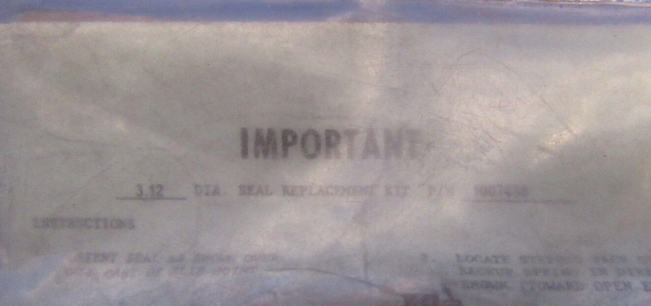 Cessna Seal Replacement Kit P/N 1010168-000, 1007468, 1008093-000 NOS (1218-154)
