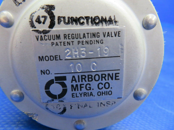 Piper Lance Airborne Vacuum Regulating Valve P/N 2H3-19 (0620-332)