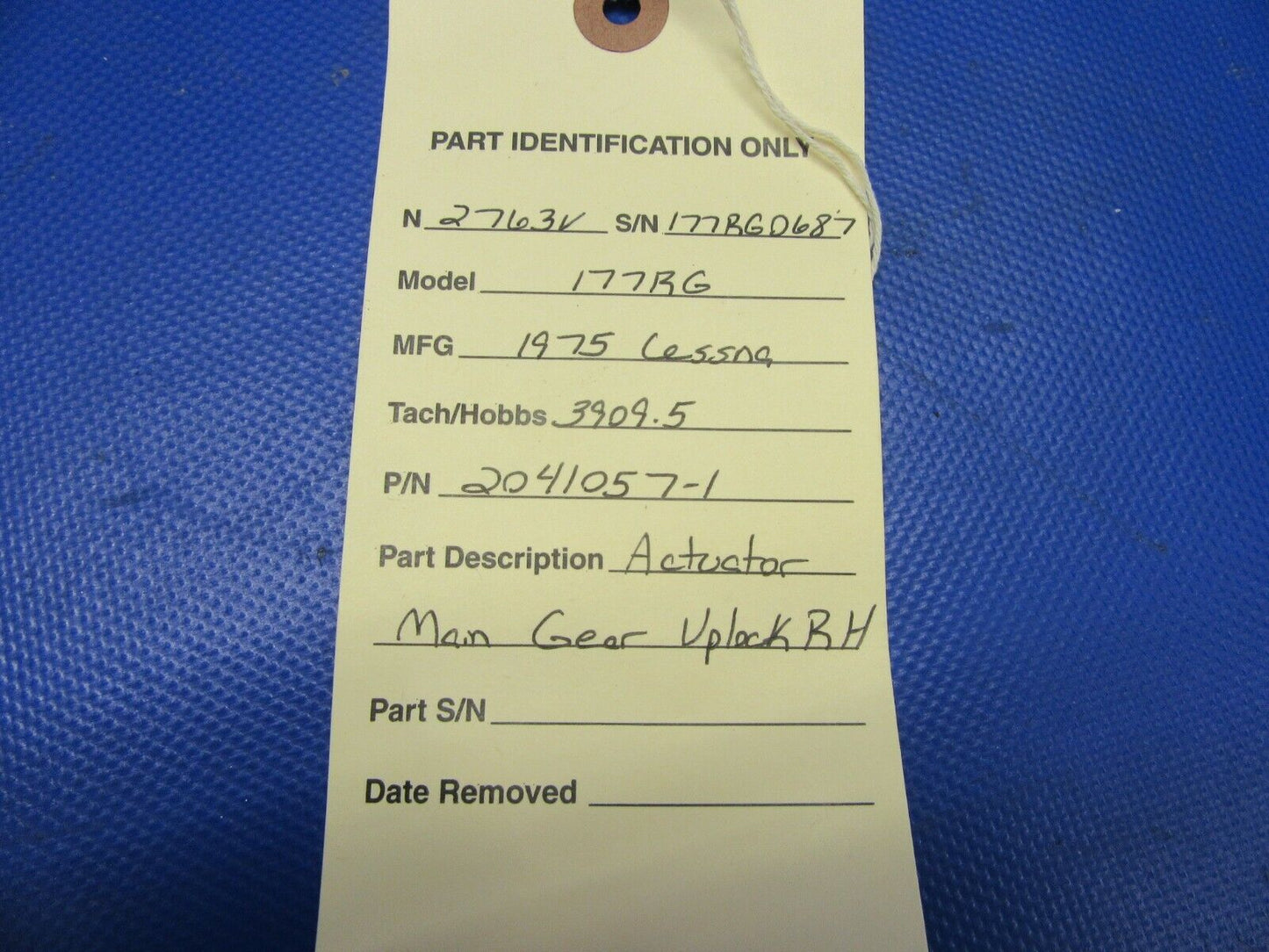 Cessna 177RG Actuator Main Gear Uplock RH P/N 2041057-1 (0621-369)