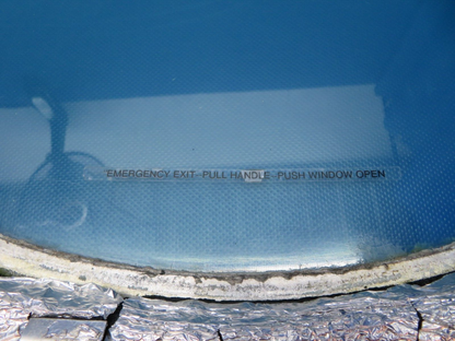 Cessna 401 / 401A Emergency Exit Window P/N 5011130-2 Green Tint (1223-365)