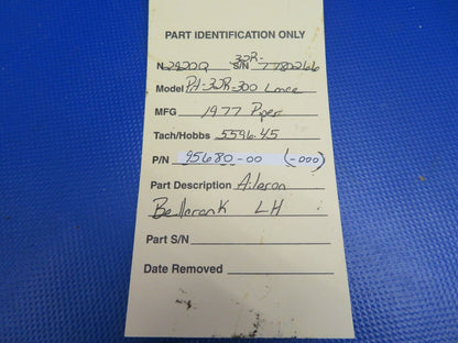 Piper PA-32R-300 Lance Aileron Bellcrank LH P/N 95680-00 (0121-449)