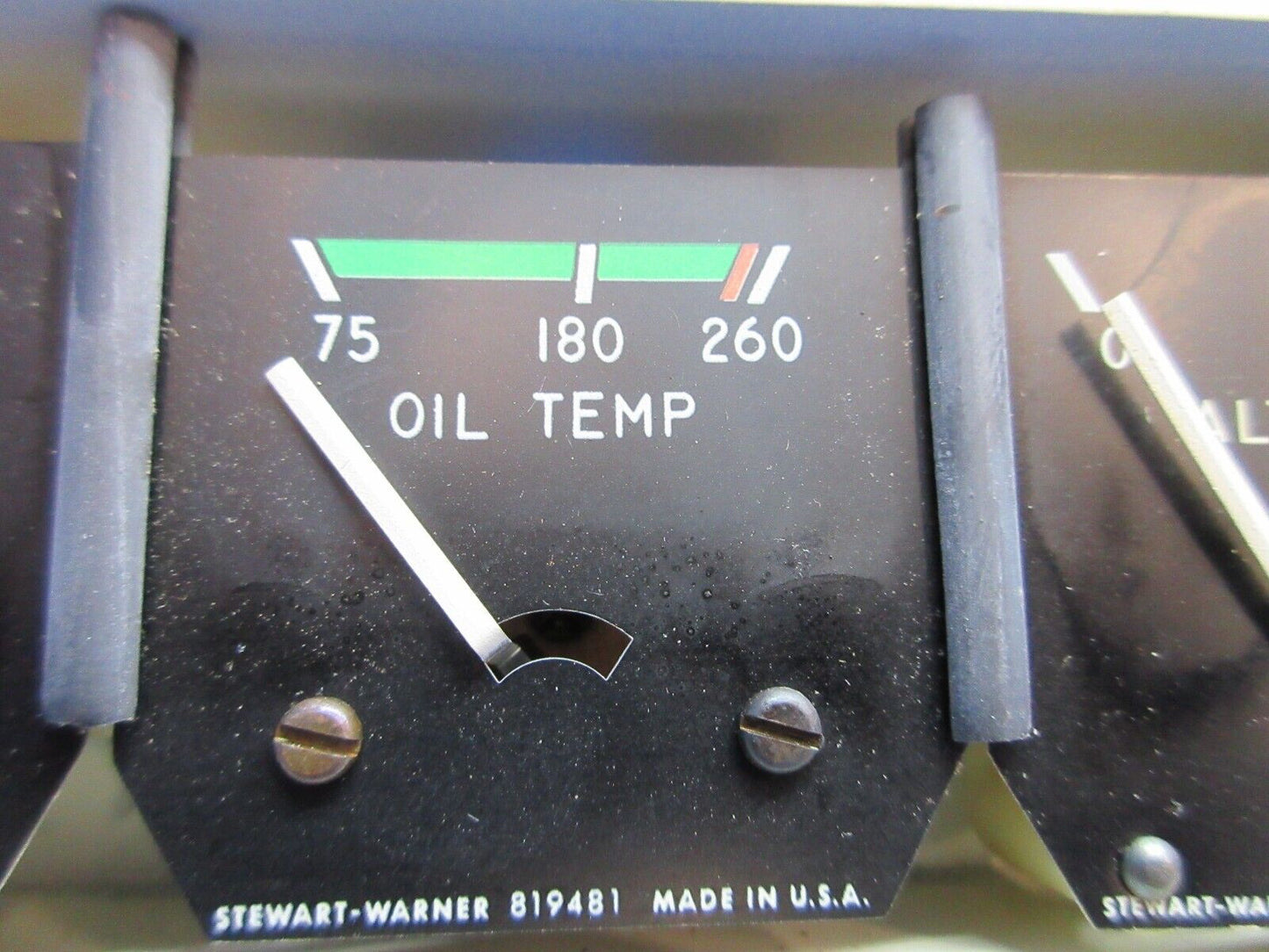 Piper PA-28R-180 Stewart Warner LH Cluster Gauge Assy P/N 95241-02 (1023-793)
