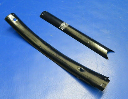 Beech Baron 95-A55 Front Windshield Center Trim Black Metal (0420-361)