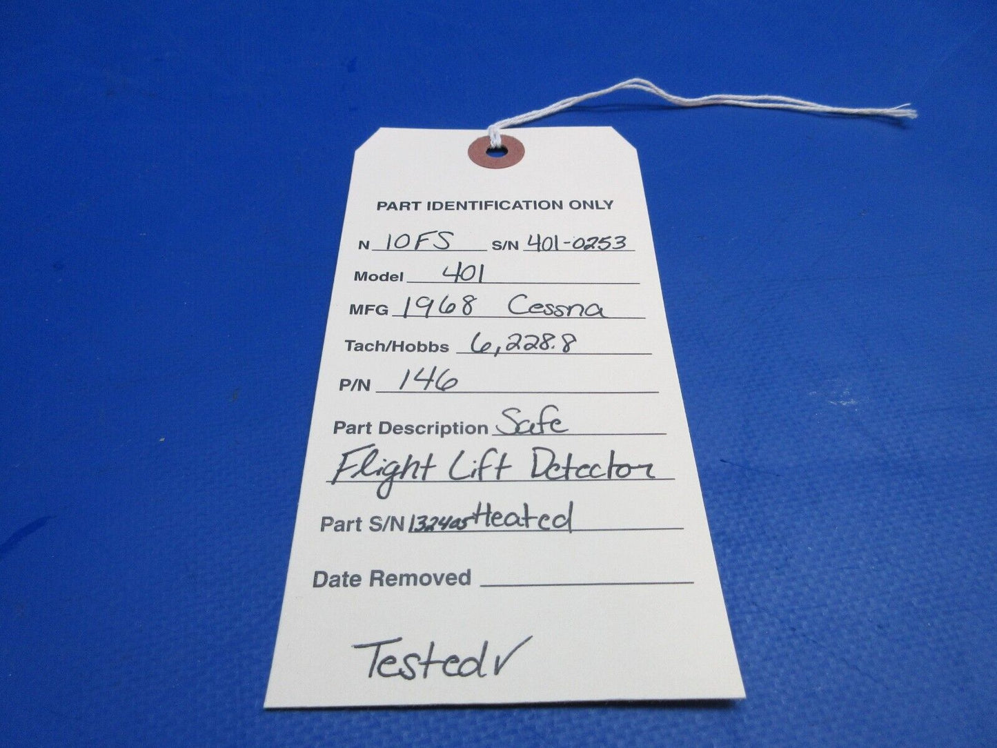 Cessna 401 Safe Flight Lift Detector Heated 28V P/N 146 (0523-482)