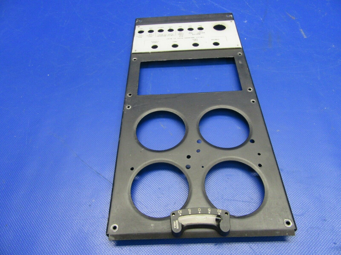 Brantly B-2B 1964 Helicopter Instrument Panel / Circuit Breaker Cover (0521-630